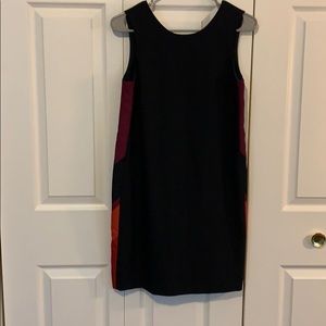 Banana Republic navy color block mini dress